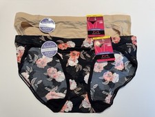 NWT Maidenform Invisible Look Bikini Panties DMBTBK Size M/6 2 Pairs