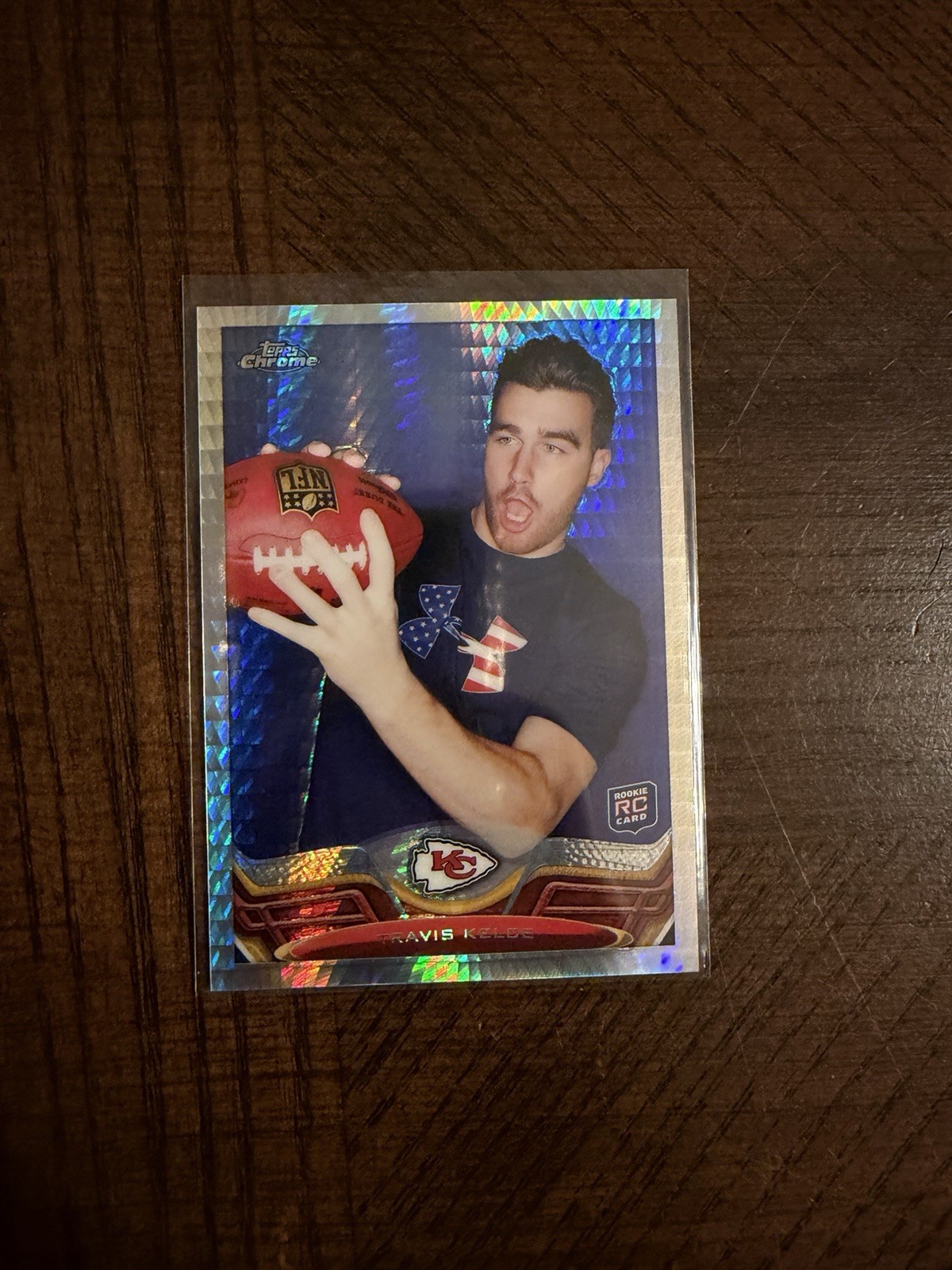 2013 Topps Chrome - Travis Kelce #118 Prism Refractor /260 (RC) Chiefs Rare