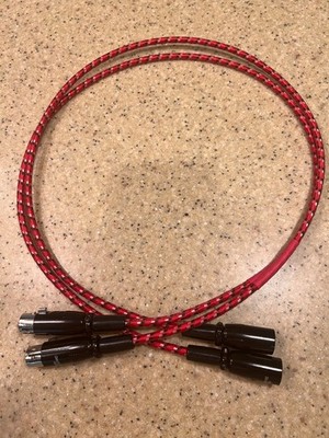 DH Labs Revelation 1 meter pair XLR  Cable Jacket and connectors perfect.