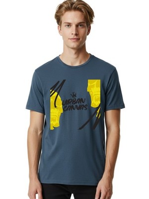 Urban-Canvas Mens Graphic Tee,100% Cotton,Casual Summer Wear