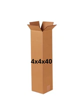 4" x 4" x 40" CARDBOARD BOX - 200lb - SINGLE BOX -  TALL - GOLF CLUB/PUTTER BOX