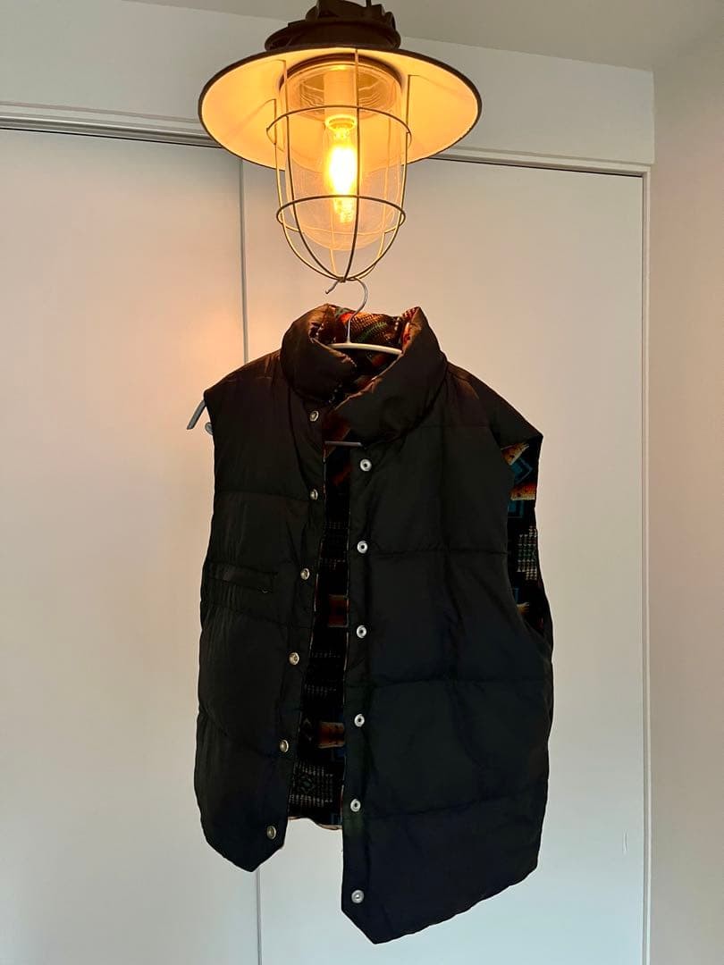 PENDLETON Geometric Pattern Sleeveless Down Vest … - image 5