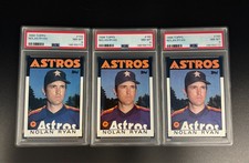 LOT OF THREE (3) 1986 Topps HOF Nolan Ryan (#100) PSA 8 NM-MT (FRESH SLABS)!!