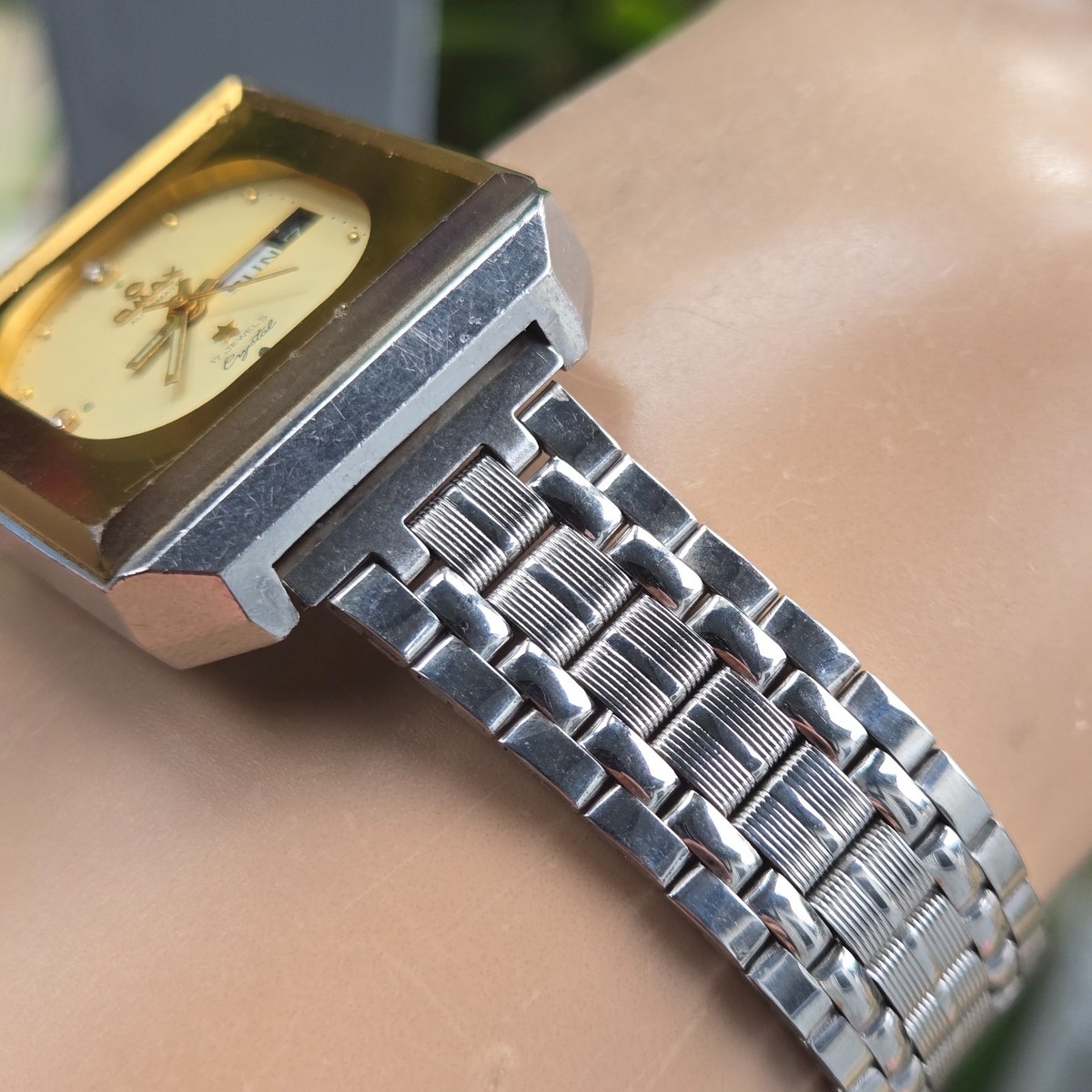 Vintage OMAX men's automatic watch day/date swiss made 1970s | eBay