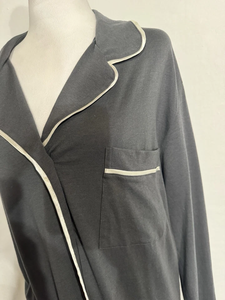 ¡Nuevo! COSABELLA Banana Republic BELLA ALGODÓN PIJAMA TOP XL Gris Foto 3 de 4