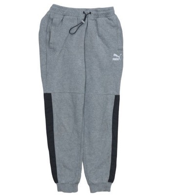 Puma Jogginghose Herren grau Small Gummibund Bündchen
