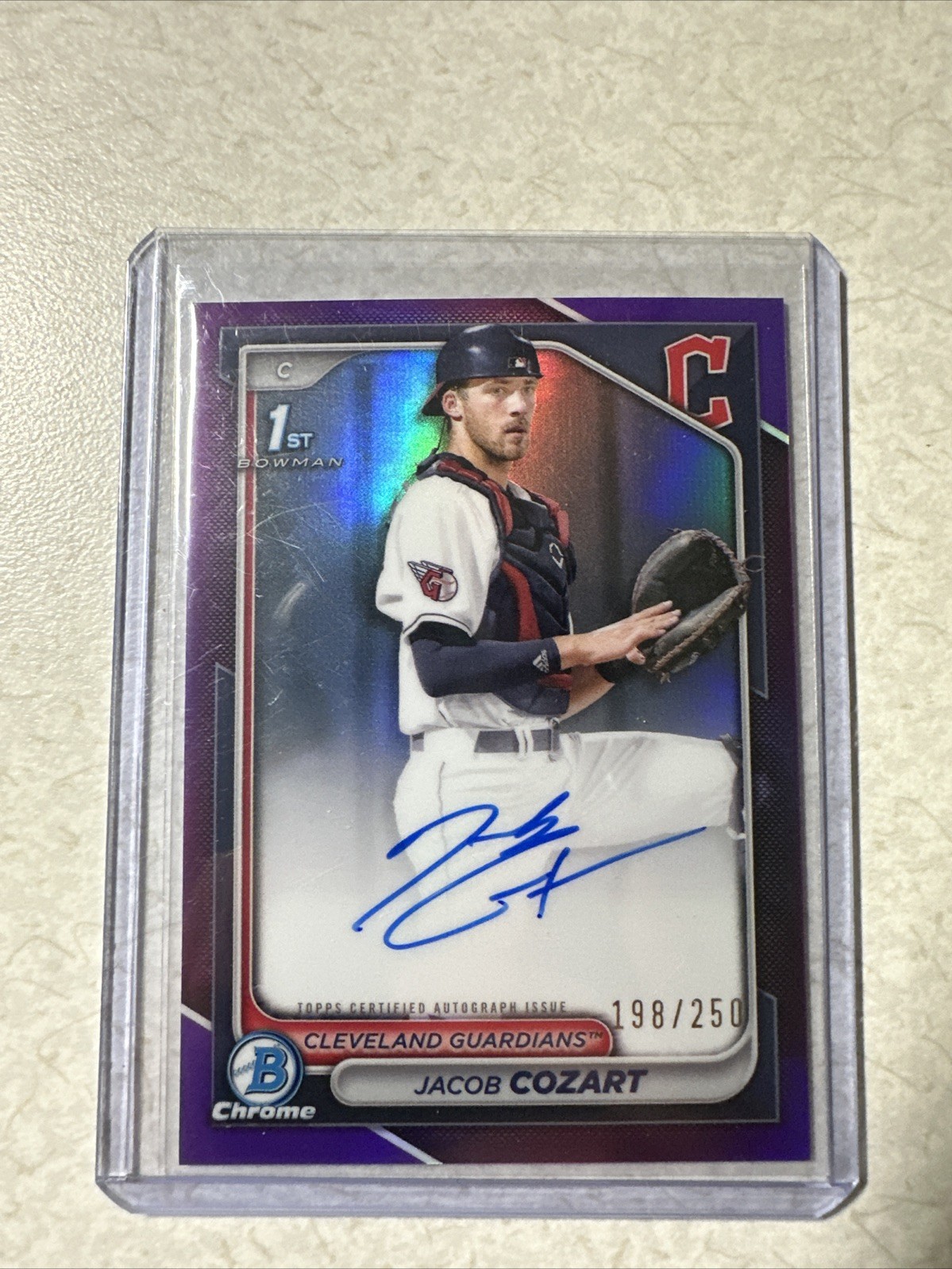2024 Bowman Draft Chrome Purple Refractor /250 Jacob Cozart Auto #CPA-JCO GS1