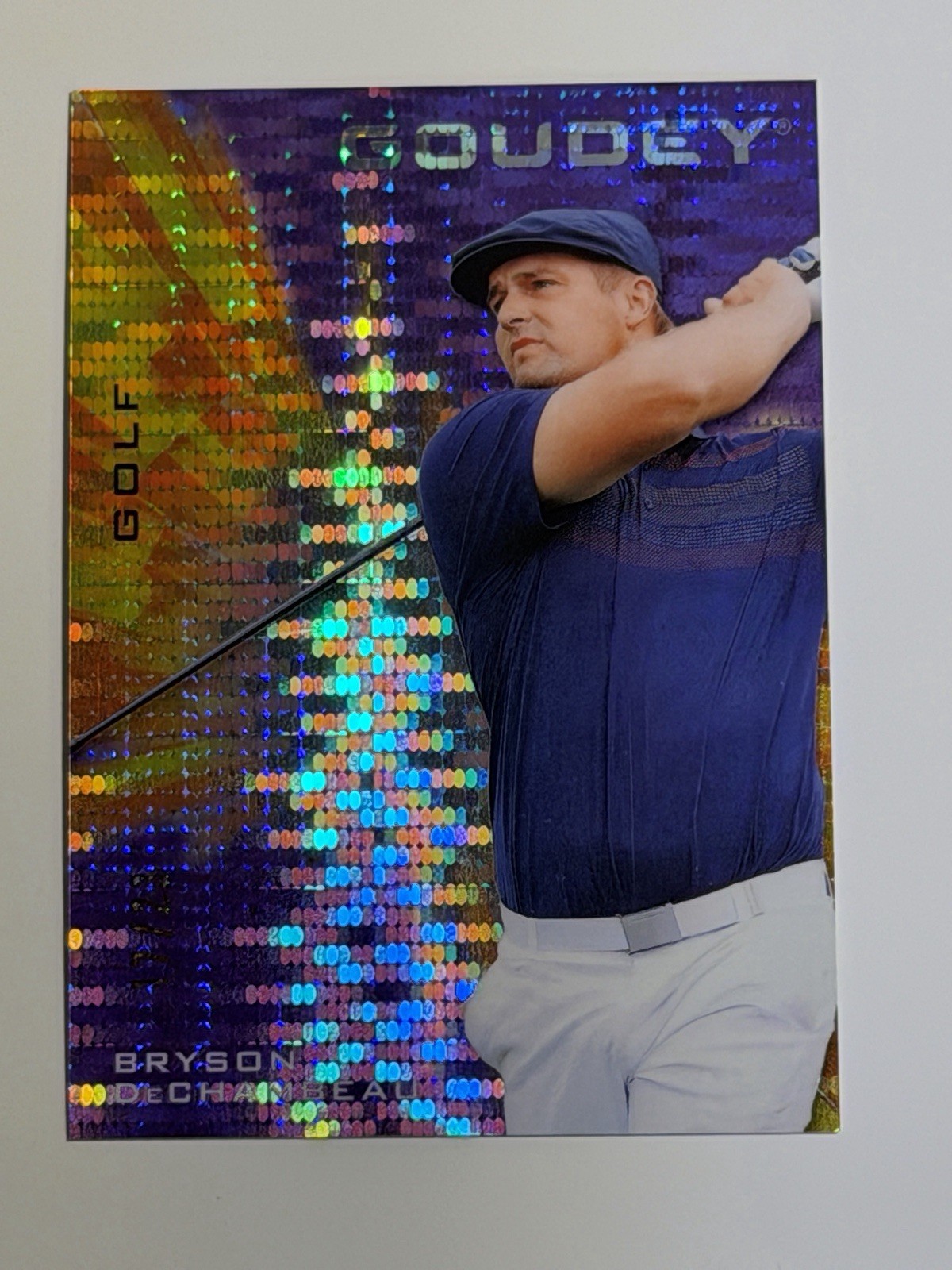 2021 UD Goodwin Goudey Purple Pulsar Bryson DeChambeau /23 #G15