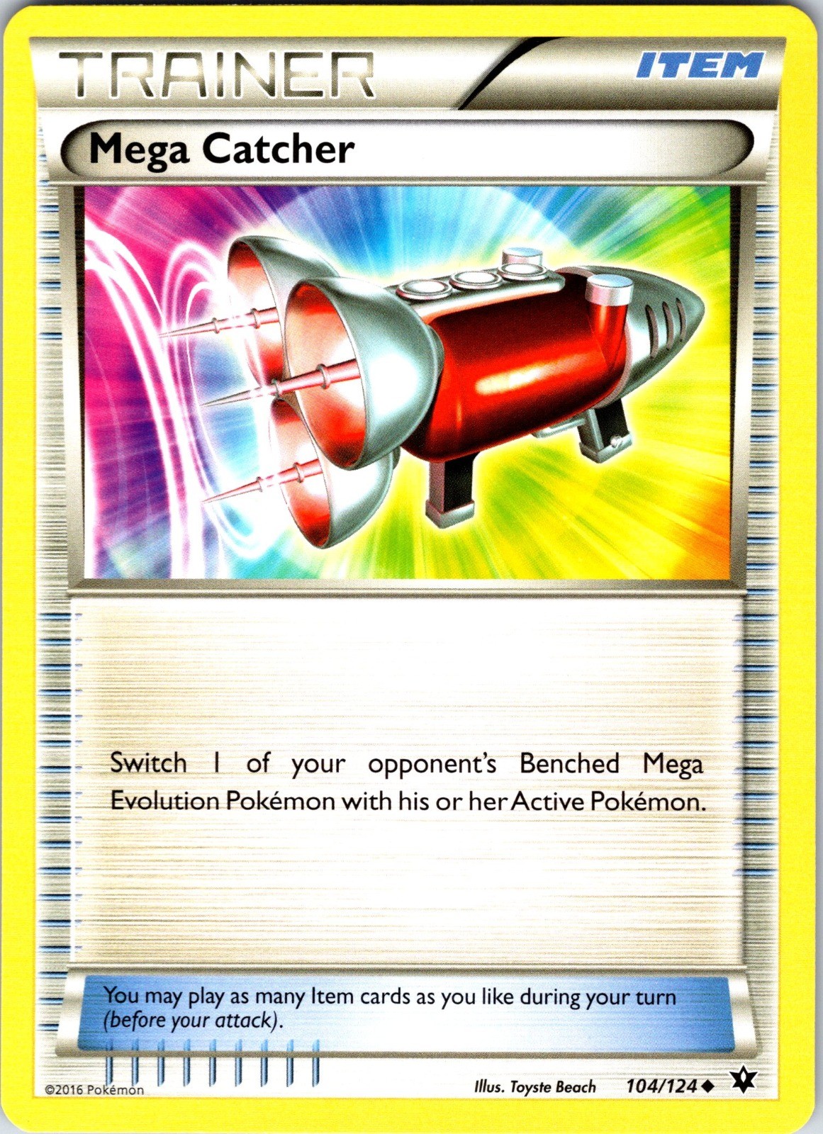 Mega Catcher Uncommon XY - Fates Collide 104/124 NM
