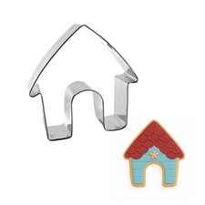 Doghouse 3.5'' Cookie Cutter Metal Pet Animal Shelter Treats Made in the USA