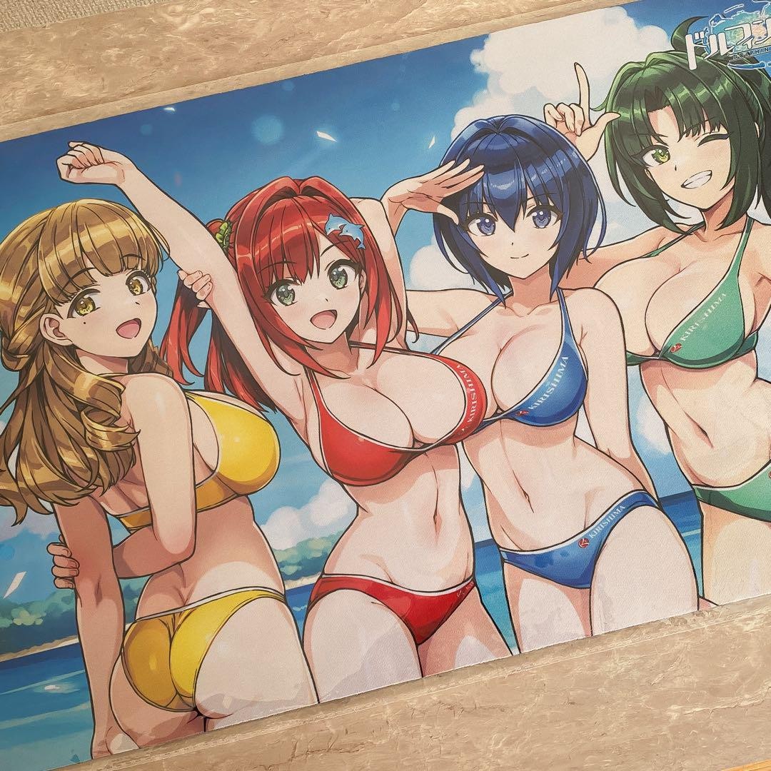 Alfombra de goma Dolphin Wave colección de ilustración oficial ver.