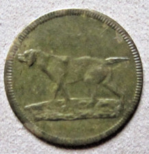 Token Messing Hund (Setter) 0,8 Gramm 19 mm Durchmesser