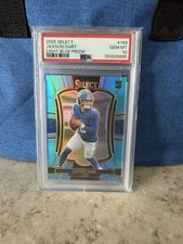 2025 Panini Select - Premier Level Jaxson Dart #193 Light Blue Prizm /99 (RC) LP