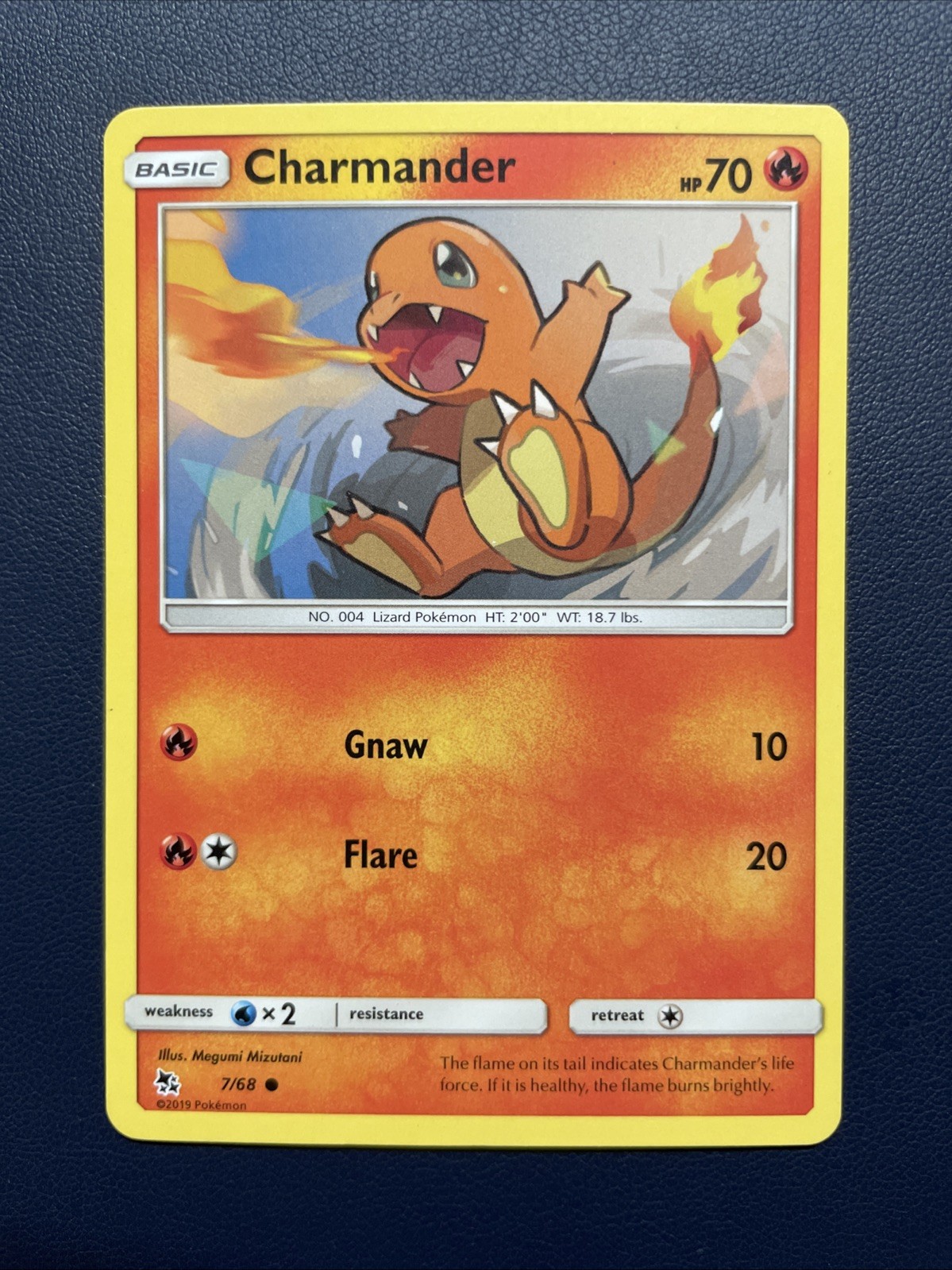 1x Charmander 7/68 LP Hidden Fates English Pokemon Card TCG toploaded fast Ship!