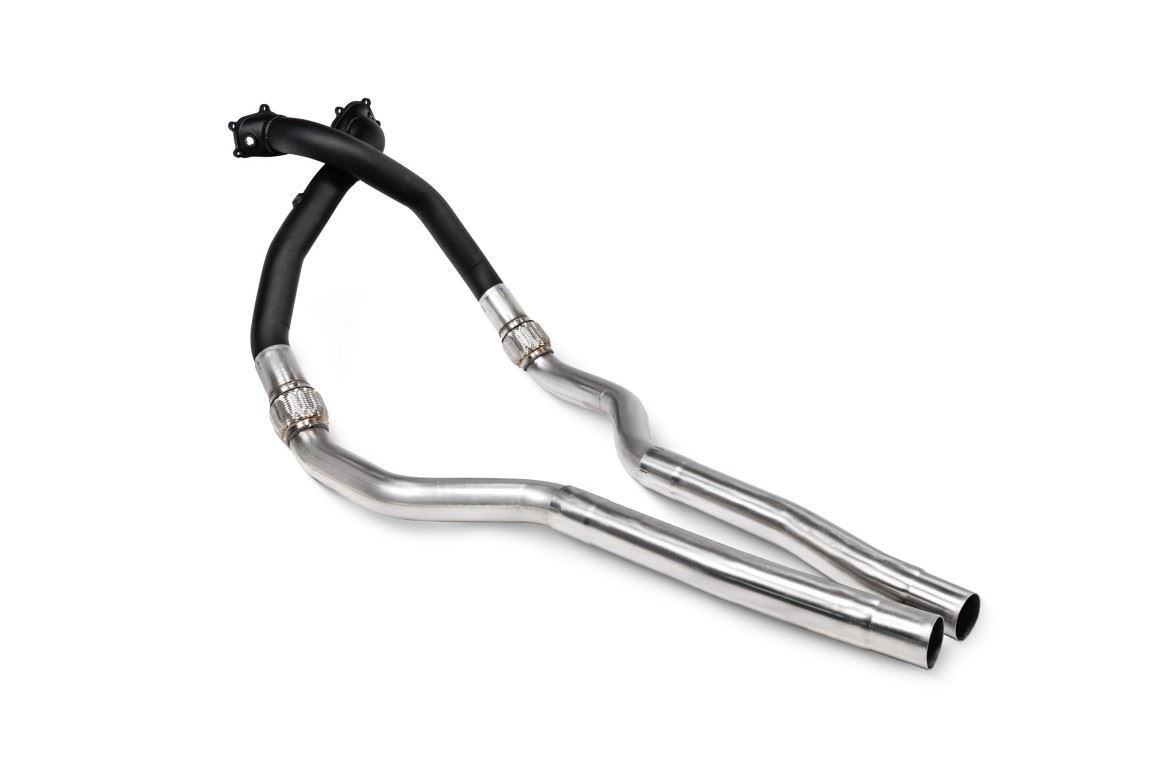 Scorpion Exhaust De-Cat Downpipes With Large Bore Front Pipes Audi S6 C7 12-18
