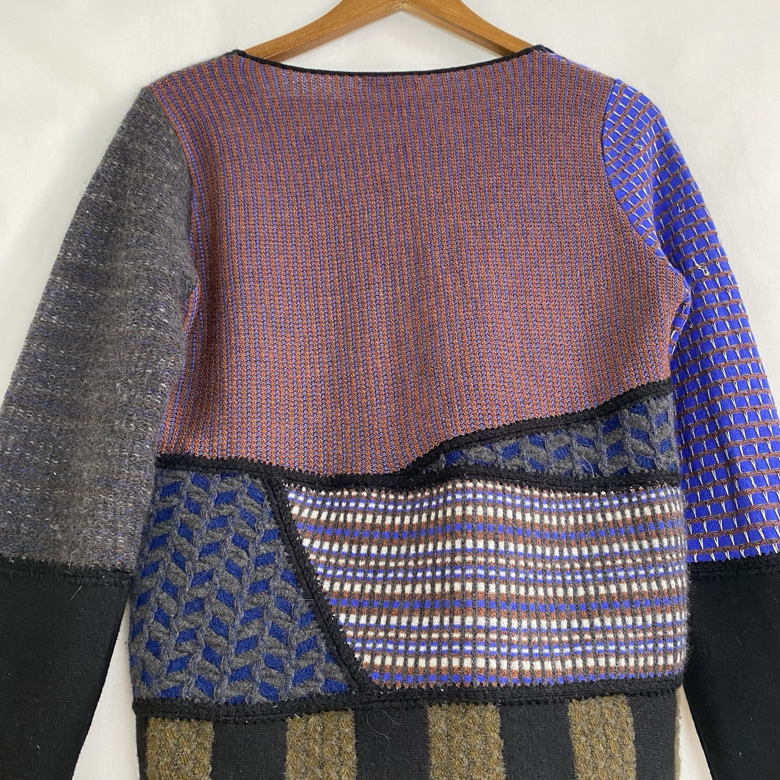 ETRO Milano Wool Blend Patchwork Sweater Made in … - image 17