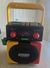 Vintage Sanyo ROBO Portable Boombox 1989 Made in Japan Super Rare ROBO-05