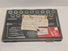 41-Pc Tap Die Complete Set Craftsman Kromedge 5201 Hexagon USA VTG Missing One