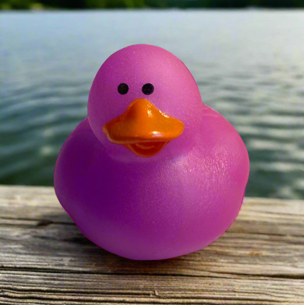 Purple Mood-Changing Rubber Duck That Shifts Colors  