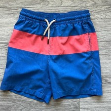 Fair Harbor Kids Swim Trunks - Navy and Coral