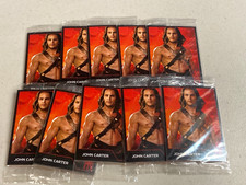 Lot of 10 John Carter Warlord of Mars sealed pack of promo trading cards 2012