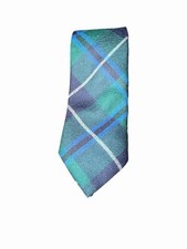 NWOT BROOKS BROTHERS RED FLEECE BLUE GREEN PLAID XL WOOL TIE