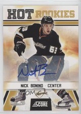 2010-11 Score Hot Rookies Signatures Nick Bonino #523 Auto 1o3