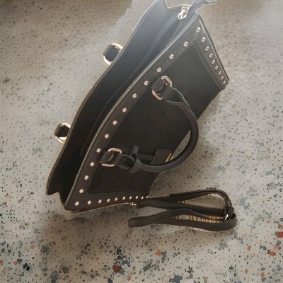 Neue Schwarze Rockige Damentasche