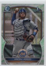 2023 Bowman Chrome Prospects Lunar Glow Refractor Vincent Perozo #BCP-102 s3g