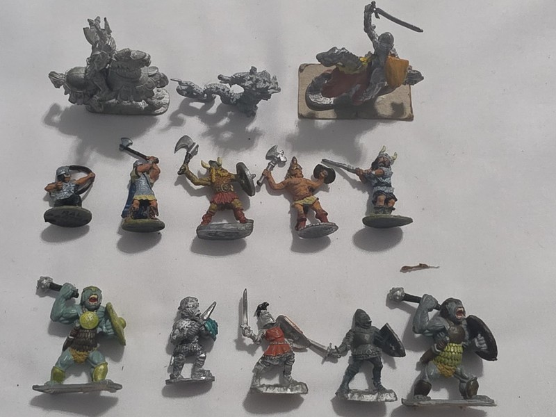 Ral Partha Metal Miniature Figures RPG Wargames D&D Mounted Knights Orcs  #4