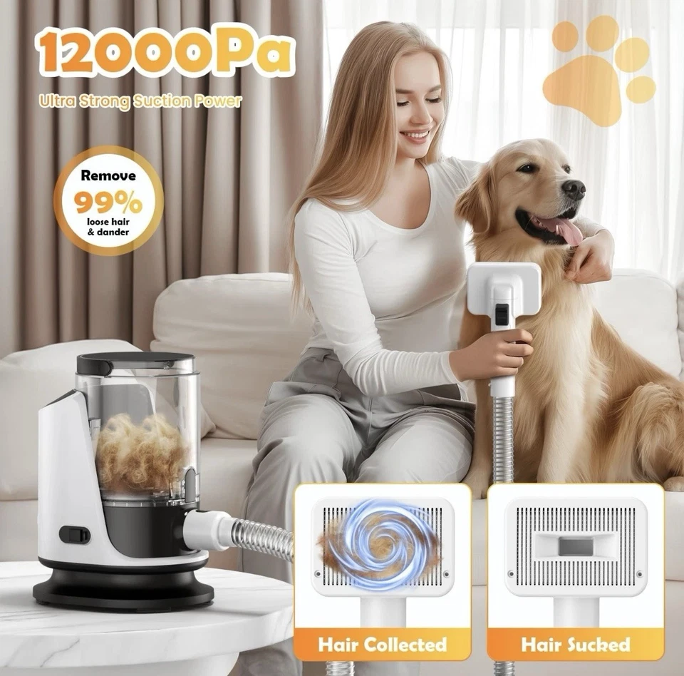 Комплект для груминга собак 3 в 1 | пылесос, сушилка и машинки для стрижки | канистра 3 л для больших собак - Изображение 4 из 4