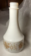 Vintage Corelle Oil  Cruet Bottle Gemco Butterfly Gold Kitchenware Retro MCM