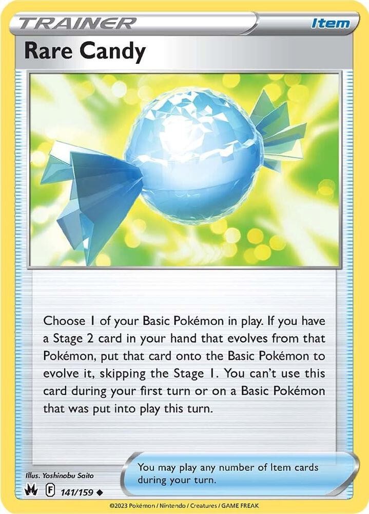 Pokemon - English Rare Candy 141/159 SWSH: Crown Zenith CRZ Uncommon NM