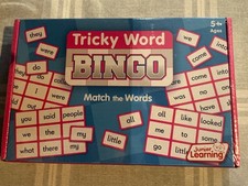 Image of Junior Learning Reading/ Tricky/ Sight Word Bingo Game. Word Match Boxed & New.