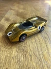 Original 1969 Hot Wheels Redline USA McLaren M6A Gold with Black Interior Nice !