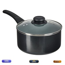Goodcook Everyday Sauce Pan Lid Ceramic Nonstick Aluminum Construction Even