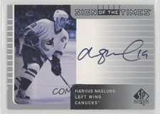 2001-02 SP Authentic Sign of the Times Markus Naslund #MN Auto 0c3