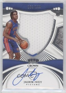 2022-23 Panini Crown Royale Silhouettes /199 Jaden Ivey #124 Rookie Auto RC