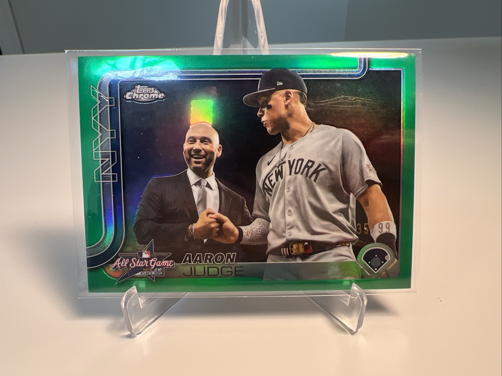 2025 Topps Chrome Update AARON JUDGE All-Star Game SSP Image Variation Green /99