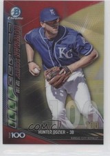 2017 Bowman Chrome Scouts Top 100 Red Refractor 1/5 Hunter Dozier #BTP-100 0rf