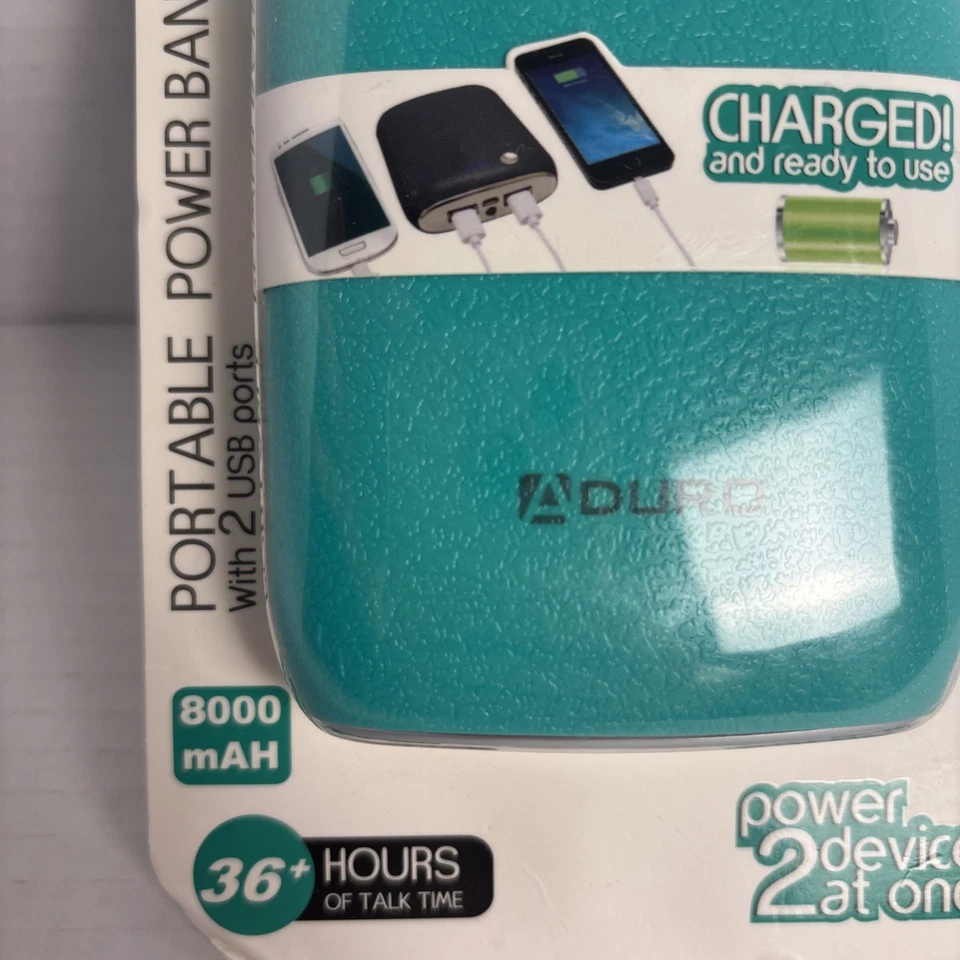 Aduro Power up 2 Port Portable Power Bank Charger 8000 mAH - Image 3 of 4