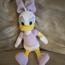 Disney Daisy Duck Plush Medium Mickey Mouse  Friends Purple White Yellow