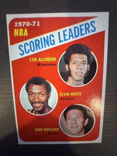 1971-72 Topps - League Leaders Kareem Abdul-Jabbar, Elvin Hayes, John...