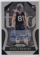 2019 Panini Prizm Rookies Silver Prizm Auto Kahale Warring #394 Auto 1ek2
