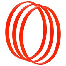 Urethane Band Saw Tires 6" Inch x 3/8" x.095" FOR 3-wheel 10" Orange 