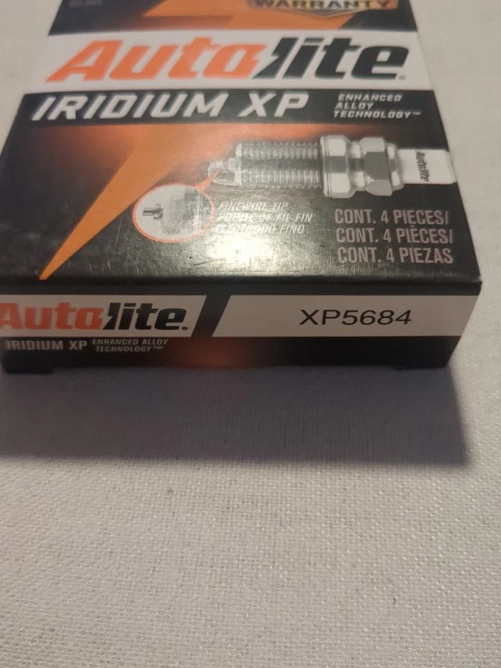 Pacote com 4 velas de ignição AUTOLITE IRIDIUM XP5684 NOVAS - Imagem 2 de 2