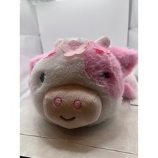 Dreamgro Plush Pink  White Cow Night Light Soother Plays Lullabies Baby Sleep
