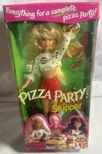 Vintage 1994 Pizza Party Skipper Barbie Doll Pizza Hut Mattel #12920 NEW SEALED 