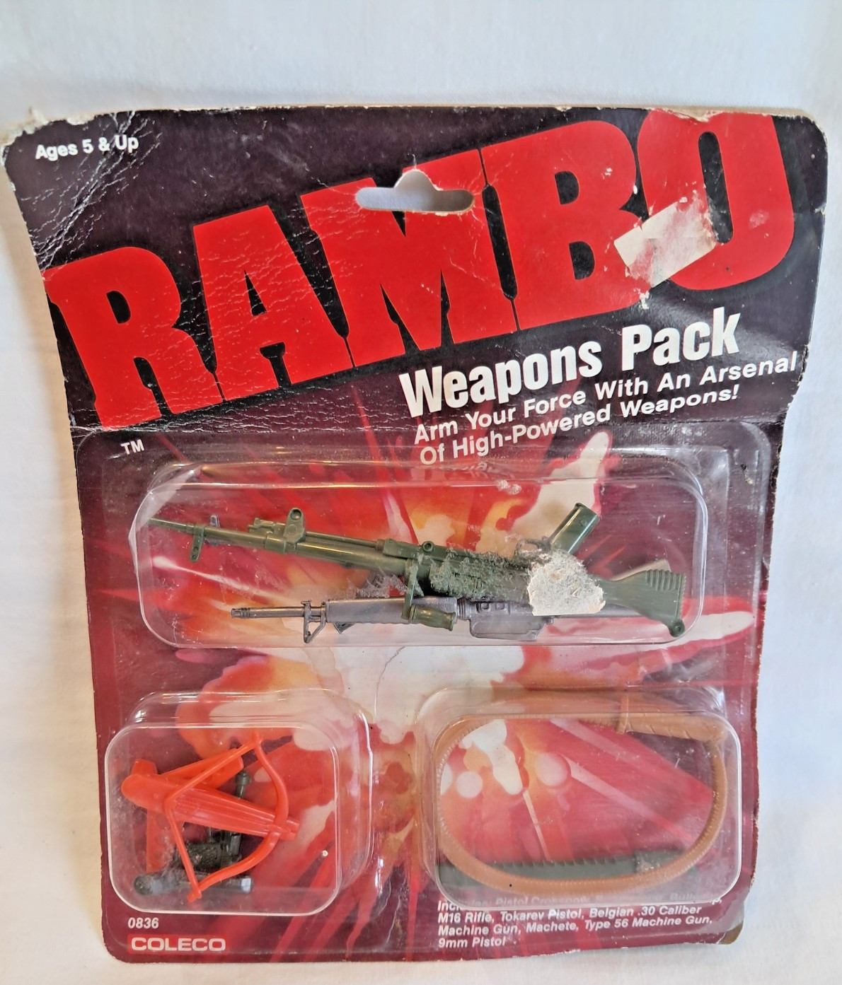 Vintage 1986 Coleco Rambo The Force of Freedom Toy Accessory Pack - Hong Kong 08