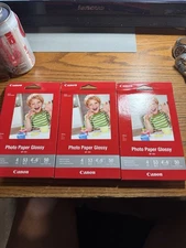 Canon 4"X6" Photo Paper Glossy - 3 Packs Of 50- 150 Total Sheets New